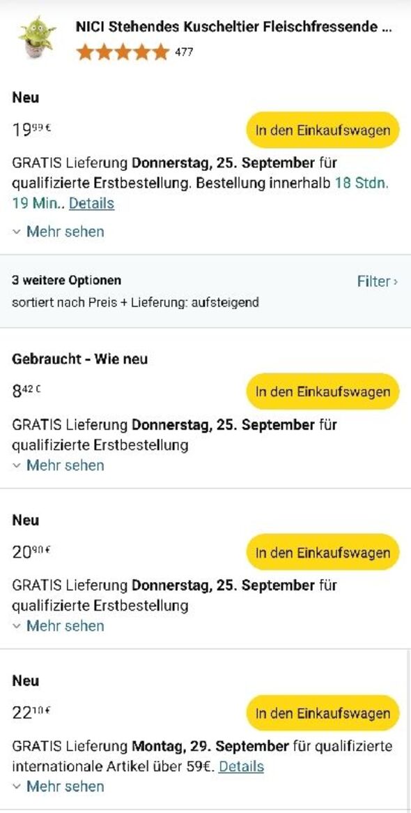 Anhang zu Kommentar von Cady