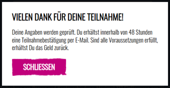 Anhang zu Kommentar von DealOrNoDeal