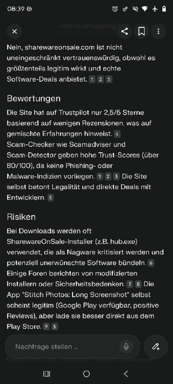 Anhang zu Kommentar von Allx