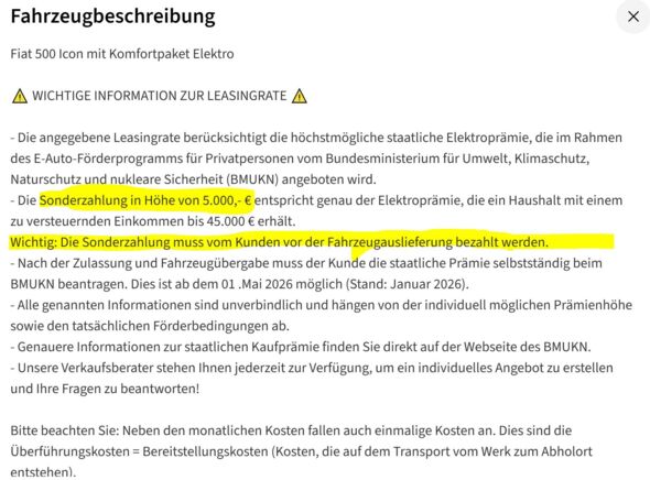 Anhang zu Kommentar von Andicii