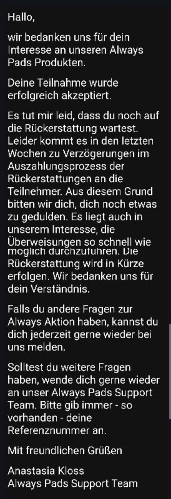 Anhang zu Kommentar von lejaby