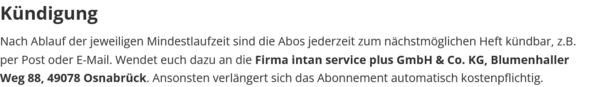Anhang zu Kommentar von madosten