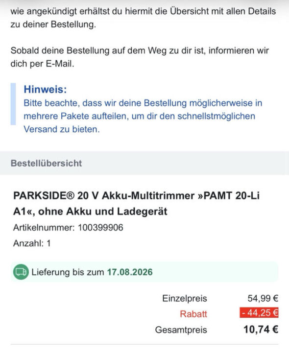 Anhang zu Kommentar von derdoktor