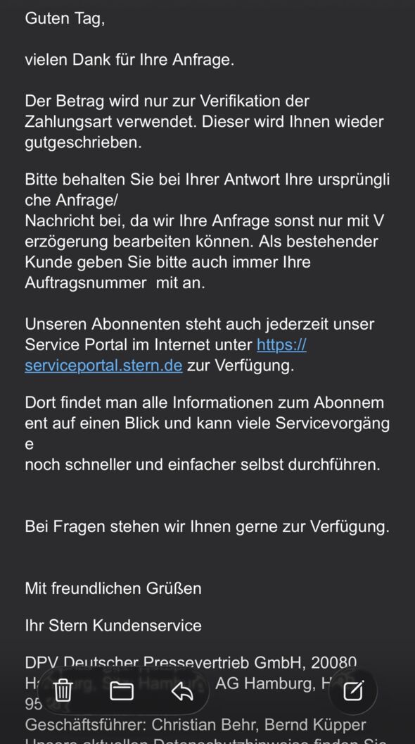 Anhang zu Kommentar von AlleNamensindvergeben