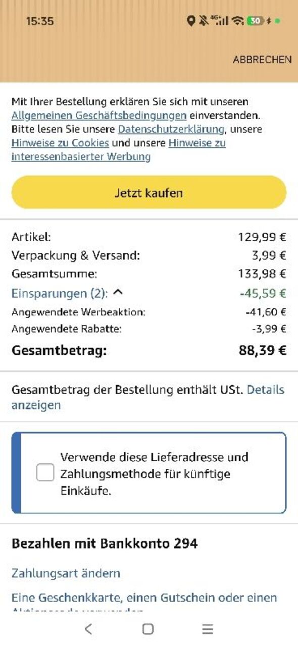 Anhang zu Kommentar von Lilu