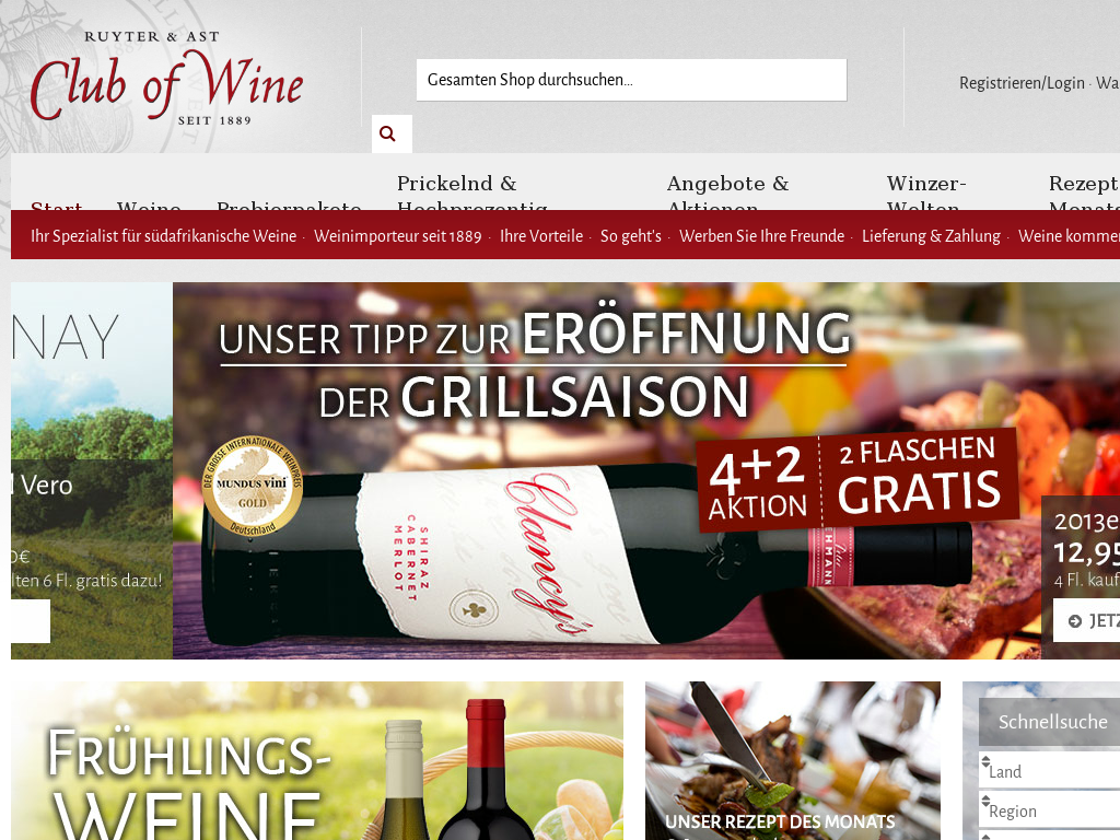 Club of Wine Gutscheine Oktober 2022