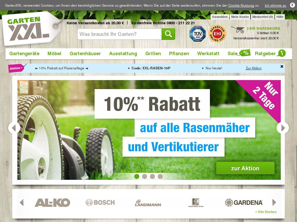 Gartenxxl Gutscheine Februar 2020