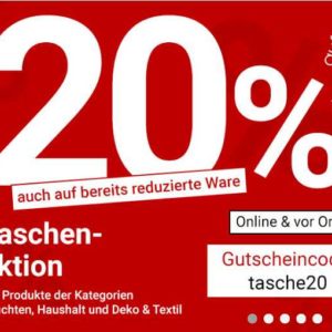 Auf zurbrüggen 20% Taschenaktion auf alles!