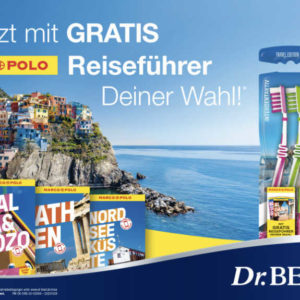 Gratis: Marco Polo Reiseführer beim Kauf von 2 Packungen Dr. Best Zahnbürsten