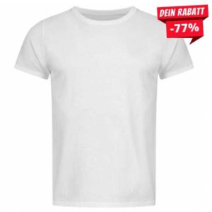 Hanes Herren T-Shirt weiß (Gr. S & M, 100% Baumwolle) nur 0,77€ zzgl. Versand