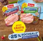 GRATIS: Herta Saftschinken oder Grillschinken mit - 25% Kochsalz kostenlos testen