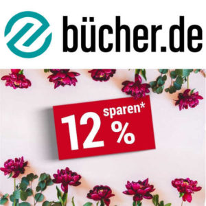 bücher.de: 12% Extra-Rabatt mit Gutscheincode