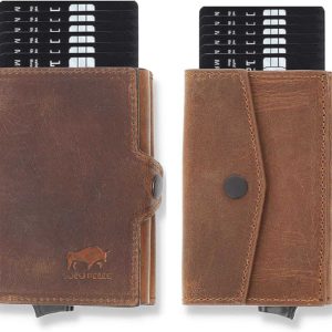 DealClub: Solo Pelle dünne Geldbörse | Kreditkartenetui | Leder Geldbörse Slim Wallet Portmonee | mit RFID Schutz (€33,33 statt €