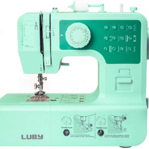 DealClub: Nichts für Profis: LUBY Nähmaschine 12 Eingebaute Stiche DIY Klein & Tragbar für 29,99€ statt 40,00€