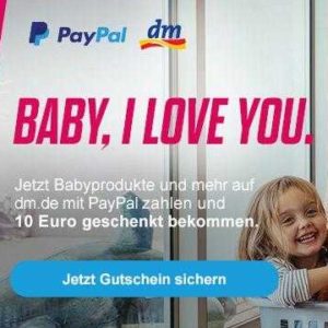 10€ Gutschein für DM via Paypal