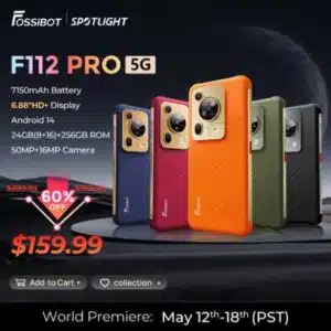Fossibot F112 PRO 5G Robustes Smartphone 6,88" HD+ 7150mAh 24G(8+16)+256G