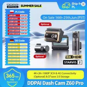 DDPAI 4K Dash Cam Z60 Pro