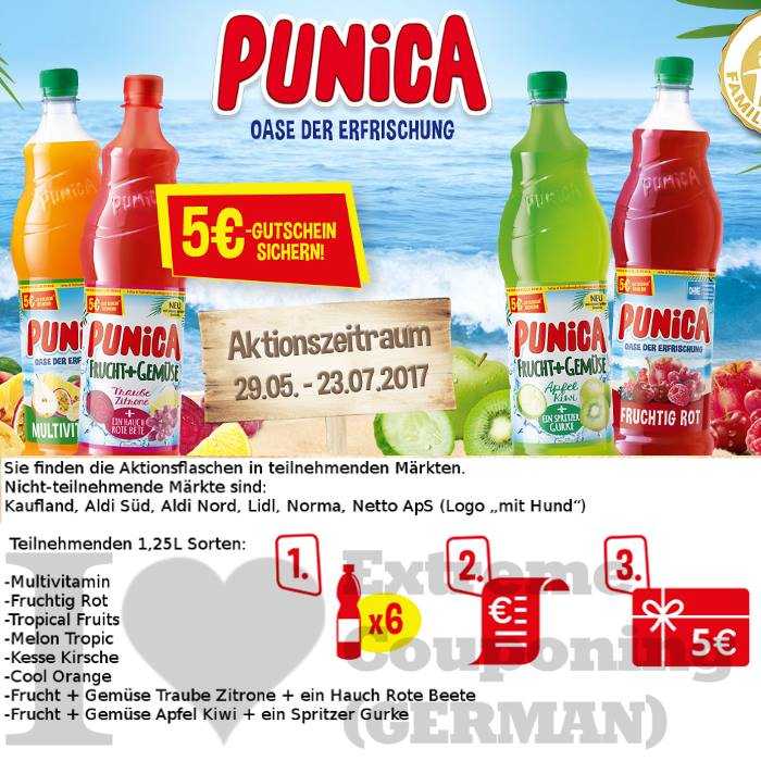 6x 1 25l Punica Kazfen Und 5 Gutschein Bekommen