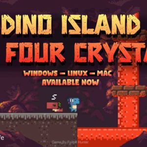 GRATIS Spiel „Dino Island - The Four Crystals“ kostenlos downloaden bei itch.io