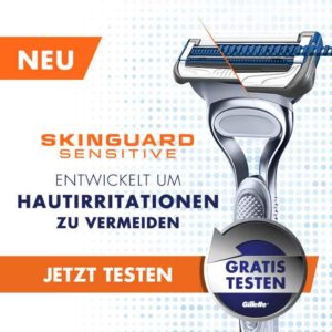 Gillette Skinguard Sensitive Rasierer gratis testen