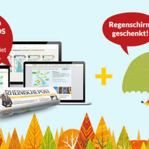 Gratis: Taschen-Regenschirm bei Bestellung eines kostenlosen 2-Wochen Gratisabos der RP (selbstkündigend versteht sich)