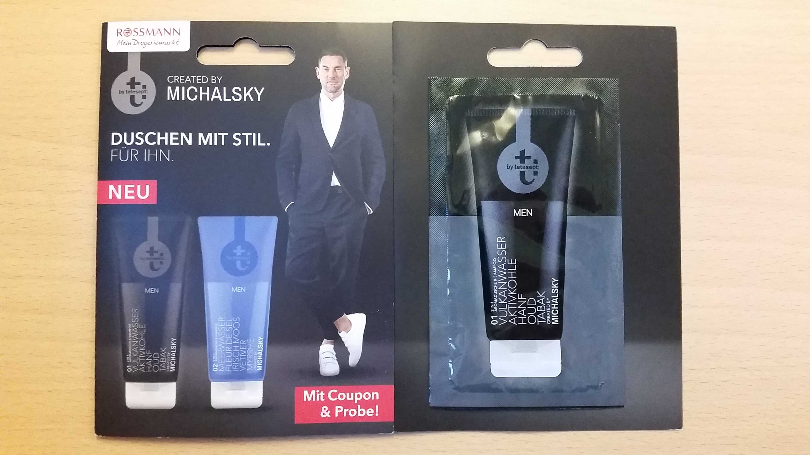 Gratisprobe Bei Rossmann T By Tetesept Aromadusche 01 Men Black Created By Michalsky 6ml