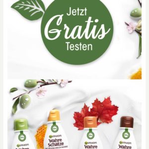 GRATIS TESTEN Garnier Wahre Schätze Pflege-Milch Maske (19.08.-06.10.2019)