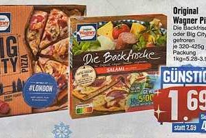 Edeka-Südbayern... Wagner... die Backfrische oder Big City Pizza für nur 1,19 Euro beim Kauf von 2 Wagner Pizzen mit 1,00 Euro Coupon