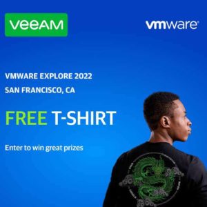 GRATIS „VMware / Veeam Shirt“ kostenlos bei Veeam