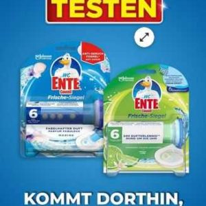 WC-Ente Frische-Siegel Halter Gratis Testen