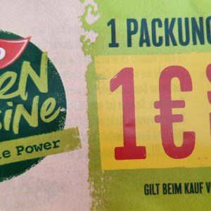 1 € Rabatt beim Kauf von 1 Produkt iglo Green Cuisine