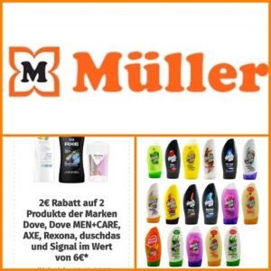 DuschDas für umgerechnet 59 ct statt 1,45 Euro bei Müller Drogerie mit der App :)