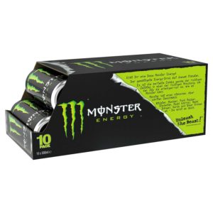 Monster Energy 10x0,5l bei Aldi für 7,99€ oder einzeln für 0,88€ pro Dose