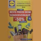 Lidl Sonderverkauf bis zu 50 günstiger (Regional an 14 Standorten)