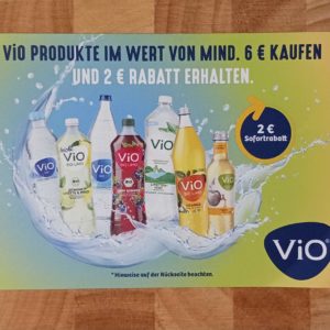 2€ Sofortrabatt-Coupon beim kauf von VIO Produkten im Wert von 6€