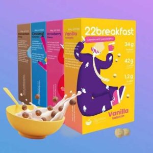 Scondoo: Protein Cerealien Probierpaket von 22breakfast für 14,79€ (statt 39,99€)