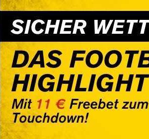 GRATIS *11€ Freebet" mit "Football22" bei Interwetten