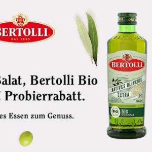 Geld zurück: 1,50 € Rabatt auf Bertolli Bio Olivenöl 500 ml (3x pro Person)
