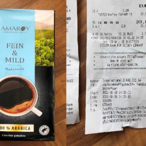Kaffee Fein & Mild für 1,99€ statt 3,99€ bei Aldi Süd