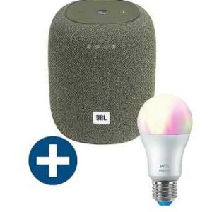 JBL Link Music grün inkl. smarte LED WiZ 60W E27 Standardform Tunable White &amp; Color für 49,90€ (statt 66€)