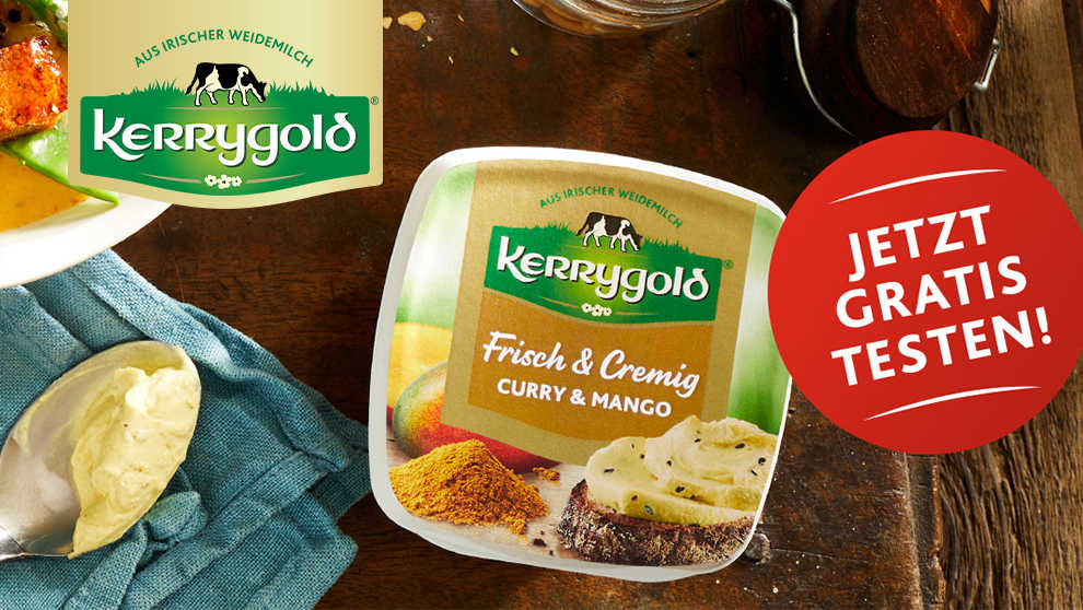 Kerrygold Frischkäse Curry Mango Gratis Testen bei Scondoo pro Woche ...