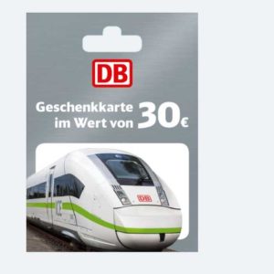 *Vorankündigung* 🚄 Deutsche Bahn Geschenkkarte für 27€ statt 30€ bei Edeka/netto ab 16.12.-21.12.24