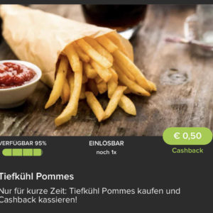 Tag der Pommes: € 0,50 Cashback auf TK Pommes mit PROMOCODE bei Marktguru