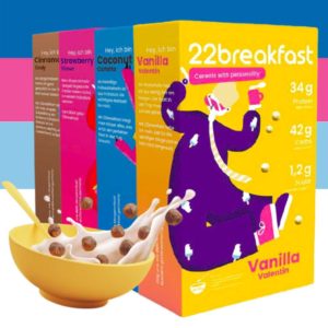 50% Rabatt auf Produkte von 22breakfast (Proteinmüsli)