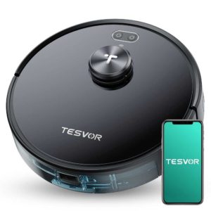 Tesvor Akku-Bodenstaubsauger S4 Saugroboter mit Laser Navigation Raumerkennung 2200PA Saugleistung, 25,00 Watt, Mit Staubbox für 169,99€  ( statt 249€ )
