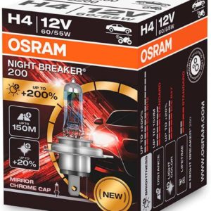 Osram Night Breaker Laser 200 Halogen Birne - H4-12V/60-55W  für 14,98 € (statt 16,75 €)