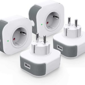 Smarte Steckdose mit USB und Alexa/Google