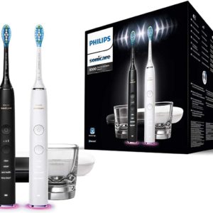 Philips HX9912/18 DiamondClean Smart Elektrische Zahnbürste, Doppelpack, 2 Schallzahnbürsten