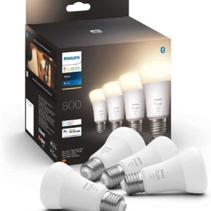 Philips Hue White E27 Viererpack 4x800lm 60W (Amazon.it)