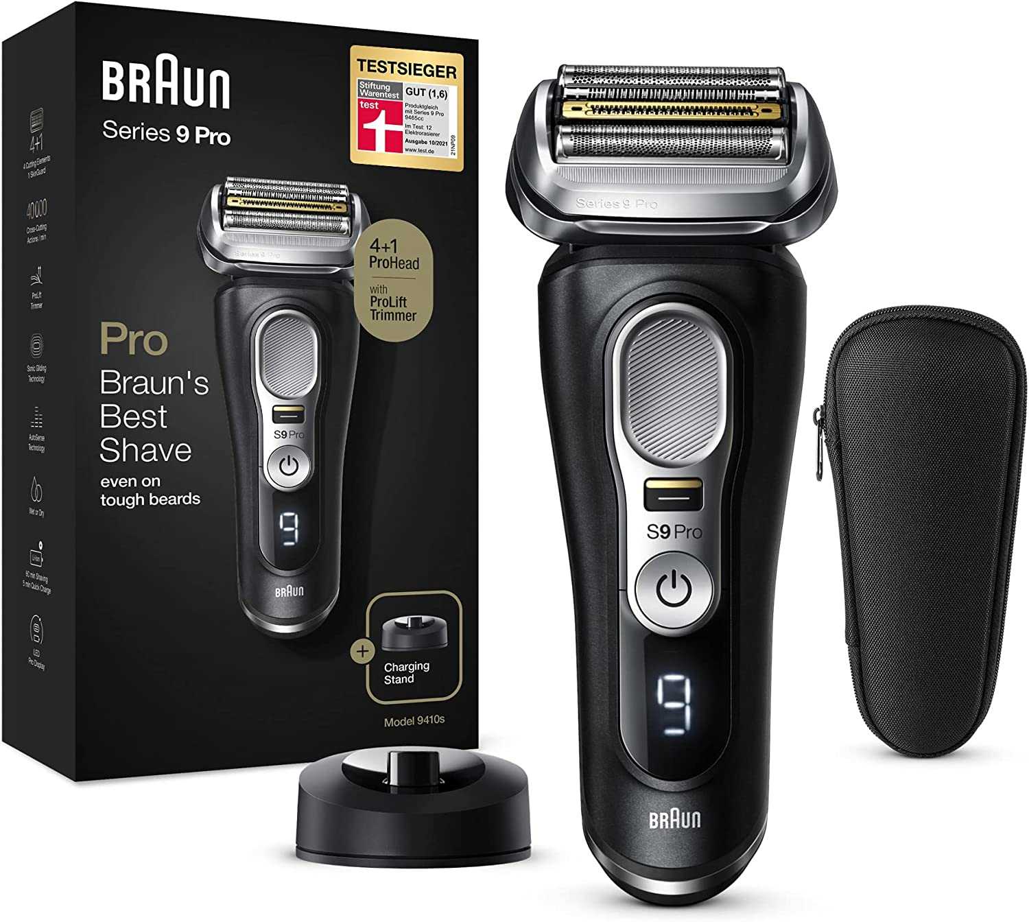 Braun Series 9 Pro Premium Rasierer Herren mit 4+1 Scherkopf 9410s